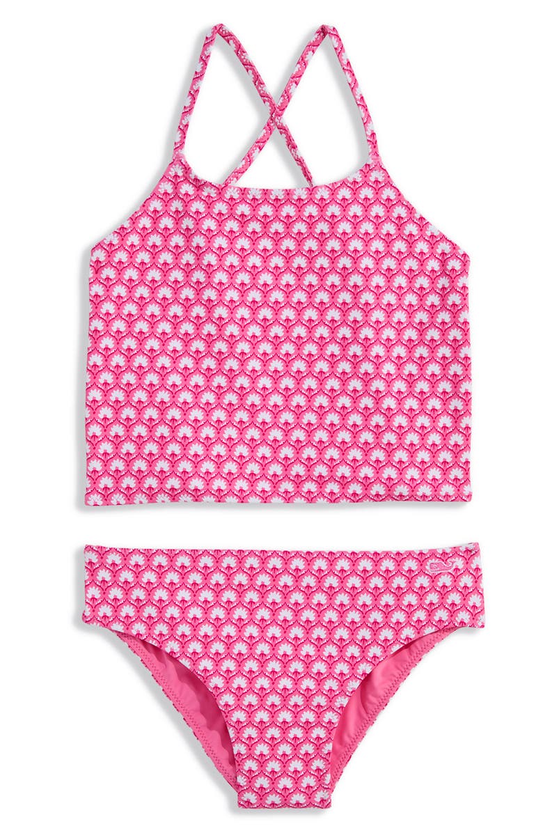 vineyard vines Kids' Two-Piece Swimsuit, Main, color, Gia Bahama Breeze