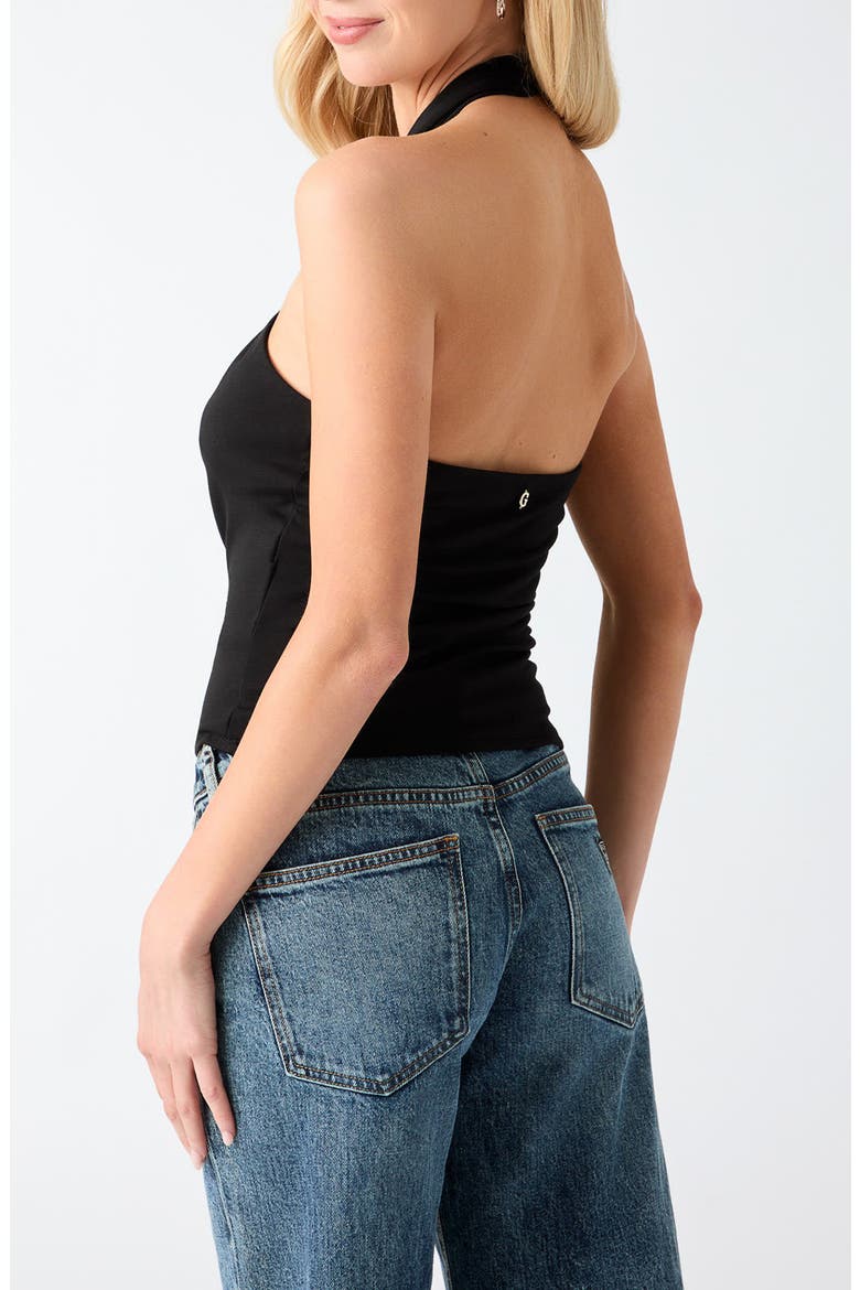 Annette Halter Top, Alternate, color, JET BLACK