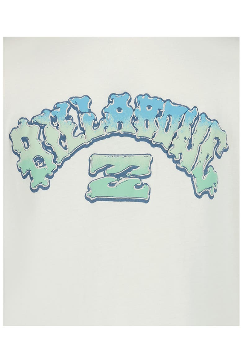 Kids' Arch Wax Logo Graphic T-Shirt, Alternate, color, OFF WHITE