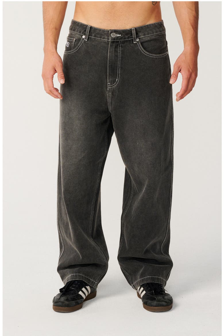 Archive Dirty Denim Jeans, Main, color, WASHED GREY
