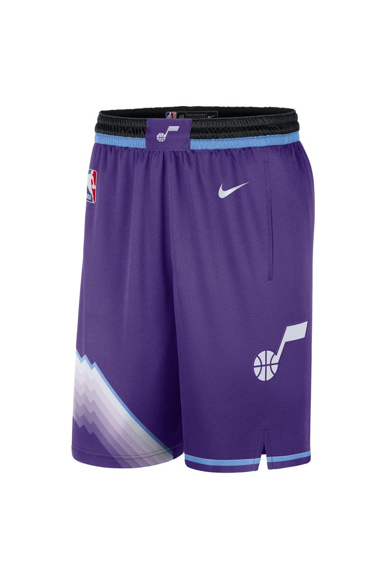 Men's Nike Purple Utah Jazz Swingman Performance Shorts – Icon Edition, Alternate, color, Purple