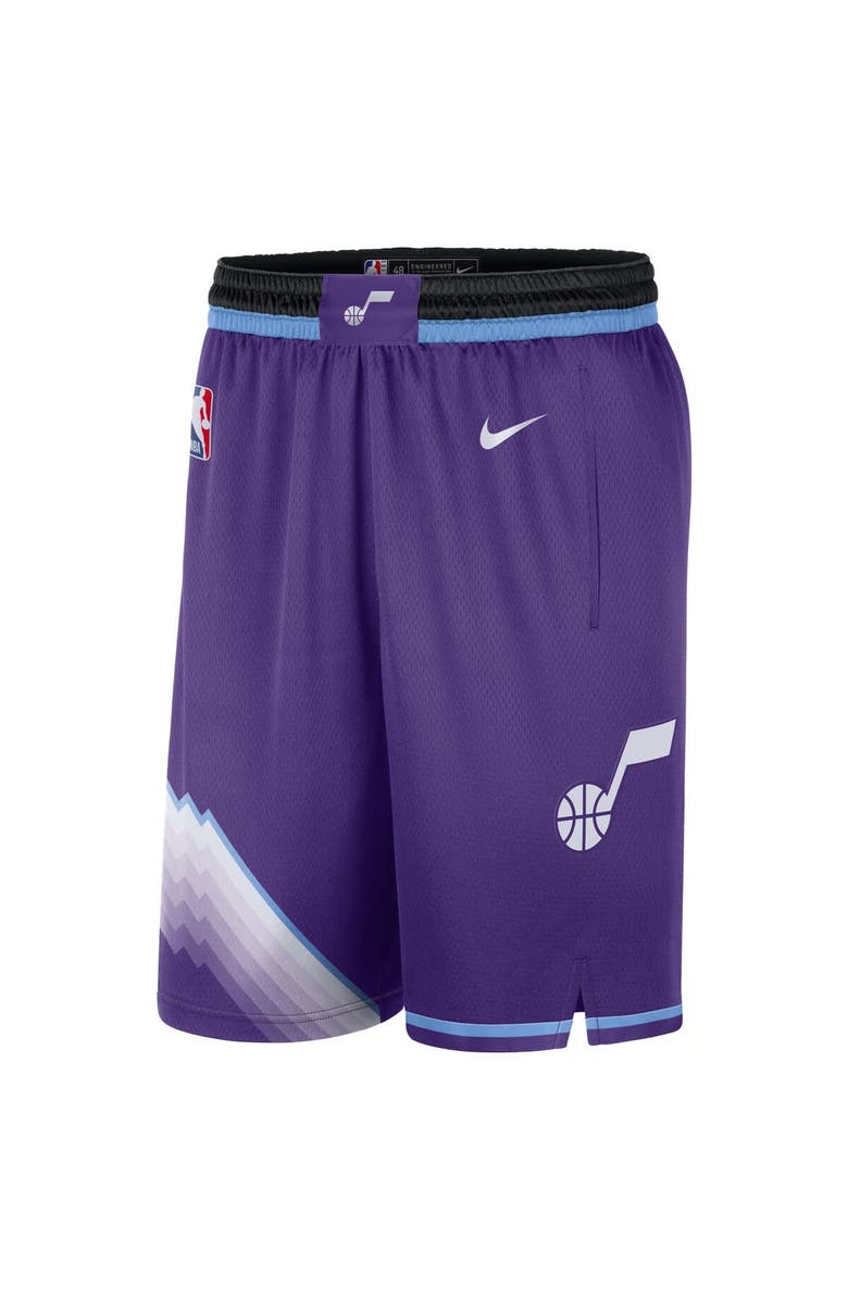 Nike Men's Nike Purple Utah Jazz Swingman Performance Shorts – Icon Edition, Alternate, color, Purple