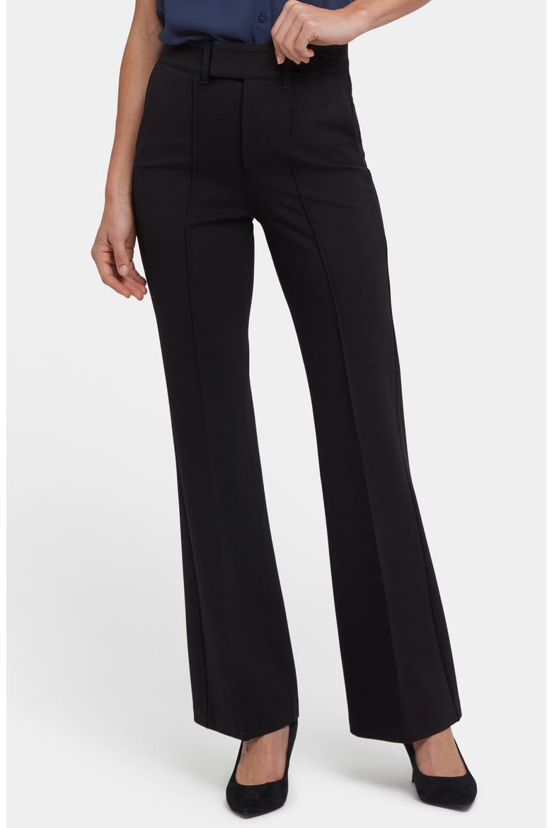 Sculpt-Her™ High Waist Bootcut Ponte Pants, Main, color, BLACK