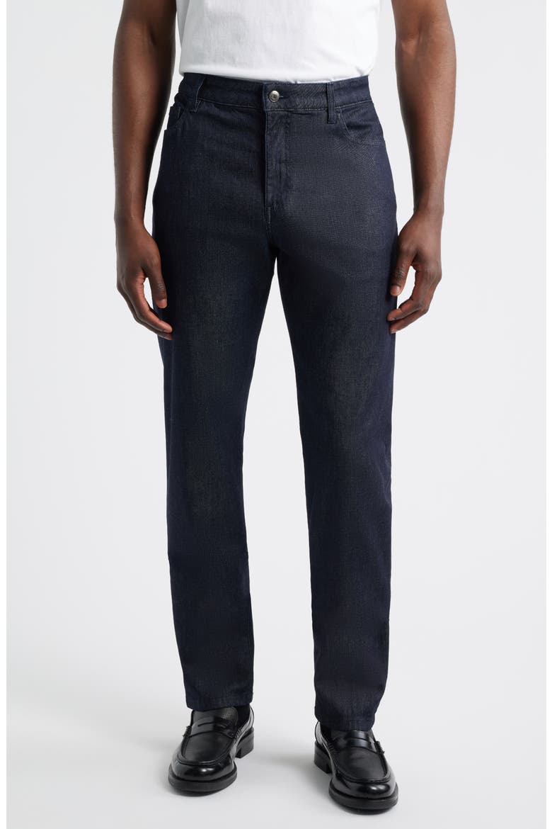Comfort Straight Leg Jeans, Main, color, NAVY