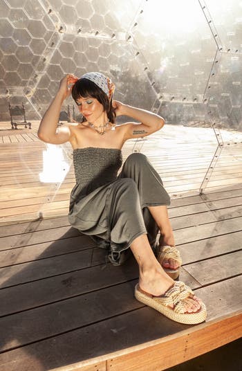 Knotty Rope Platform Sandal
