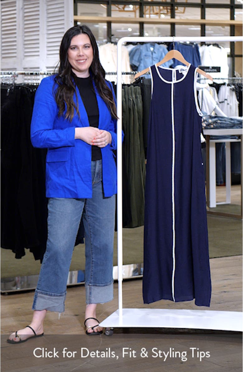 Contrast Piping Maxi Dress, sales video thumbnail