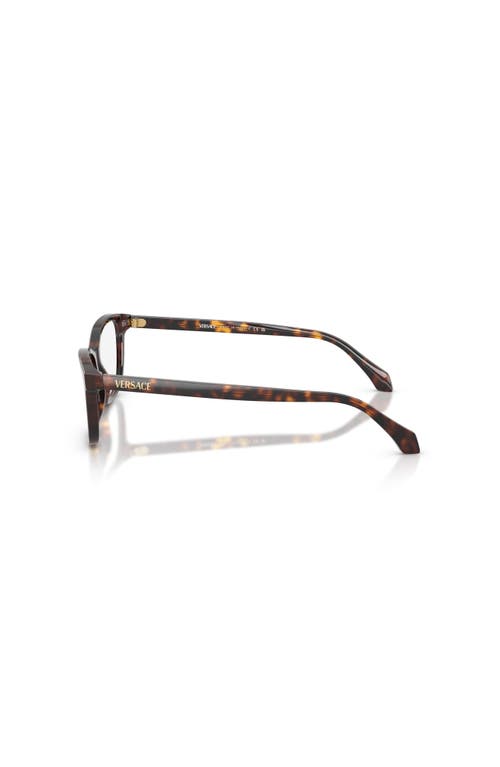 Versace 54mm Cat Eye Optical Glasses In Brown