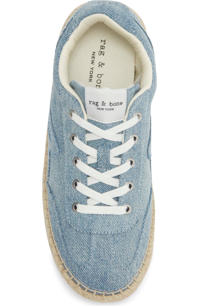 rag & bone Retro Sneaker, Alternate, color, Light Wash Denim