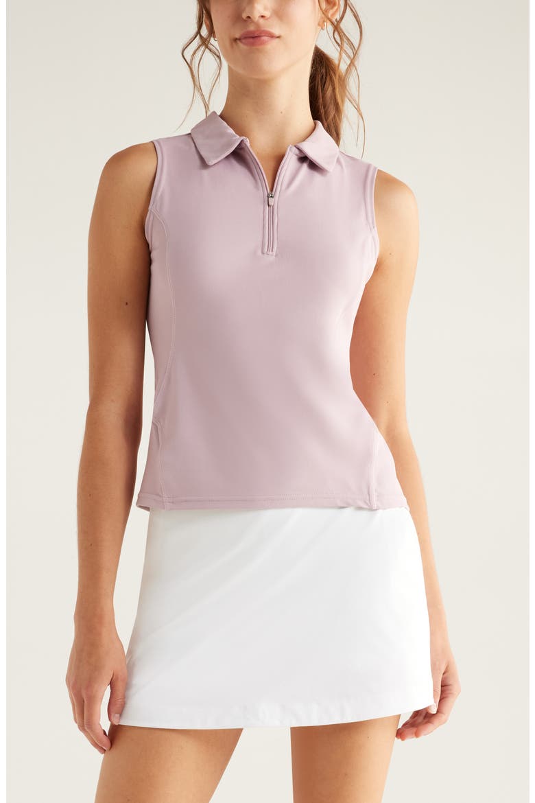 Replay Half Zip Polo Tank, Main, color, PURPLE DAWN