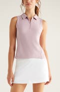 Zella Replay Half Zip Polo Tank