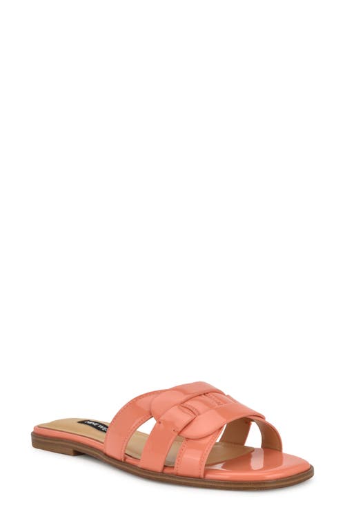 Shop Nine West Glorie Slide Sandal In Orange