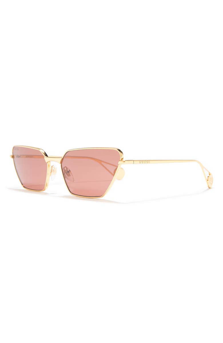 Gucci 63mm Cat Eye Sunglasses, Alternate, color, 