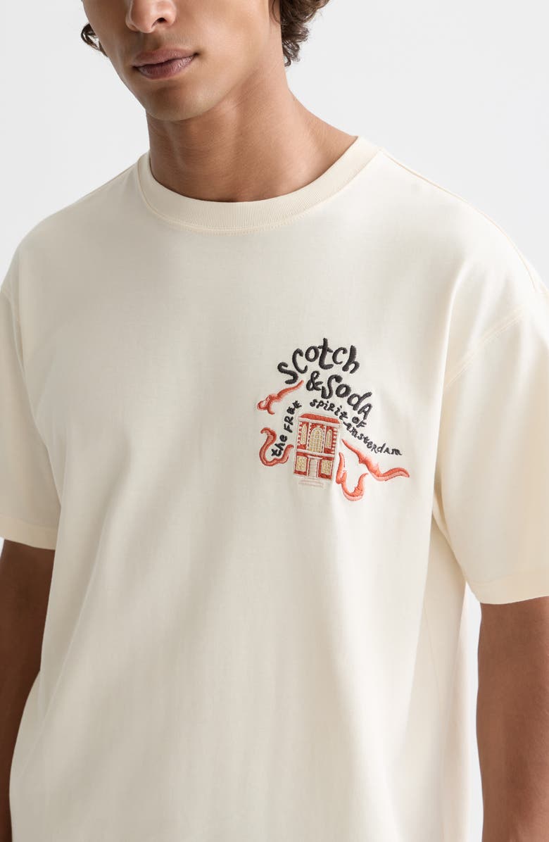 Scotch & Soda The 40th Anniversary T-Shirt, Alternate, color, Eggnog