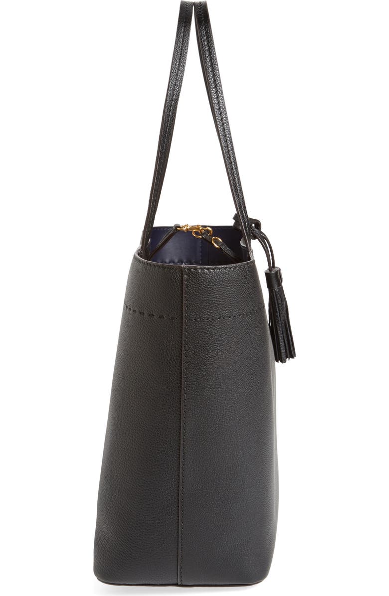 Tory Burch McGraw Leather Laptop Tote, Alternate, color,