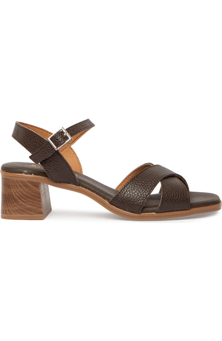 Menina Step Celia Heeled Sandal, Main, color, Chocolate