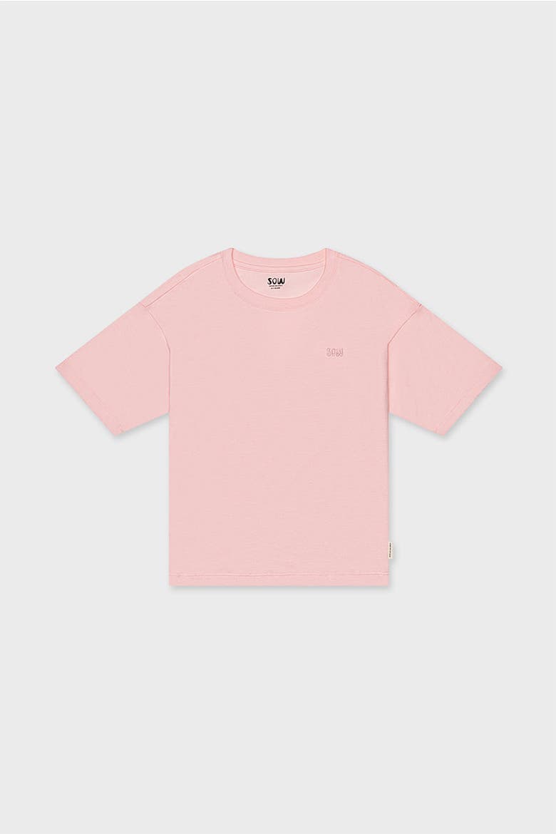 Relaxed Cotton T-Shirt, Main, color, Heavenly Pink