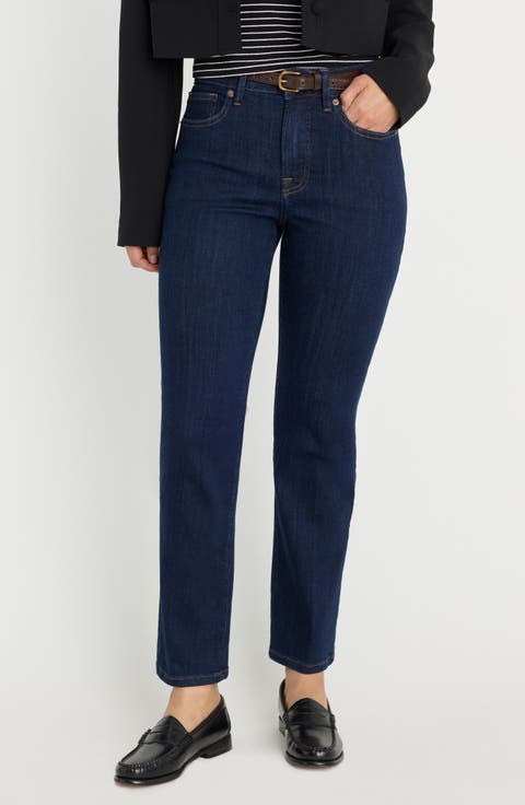 Good Legs High Waist Straight Leg Jeans