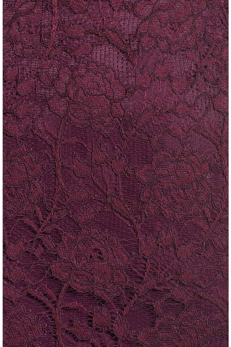 Rose Lace Sheath Dress, Alternate, color, MULBERRY