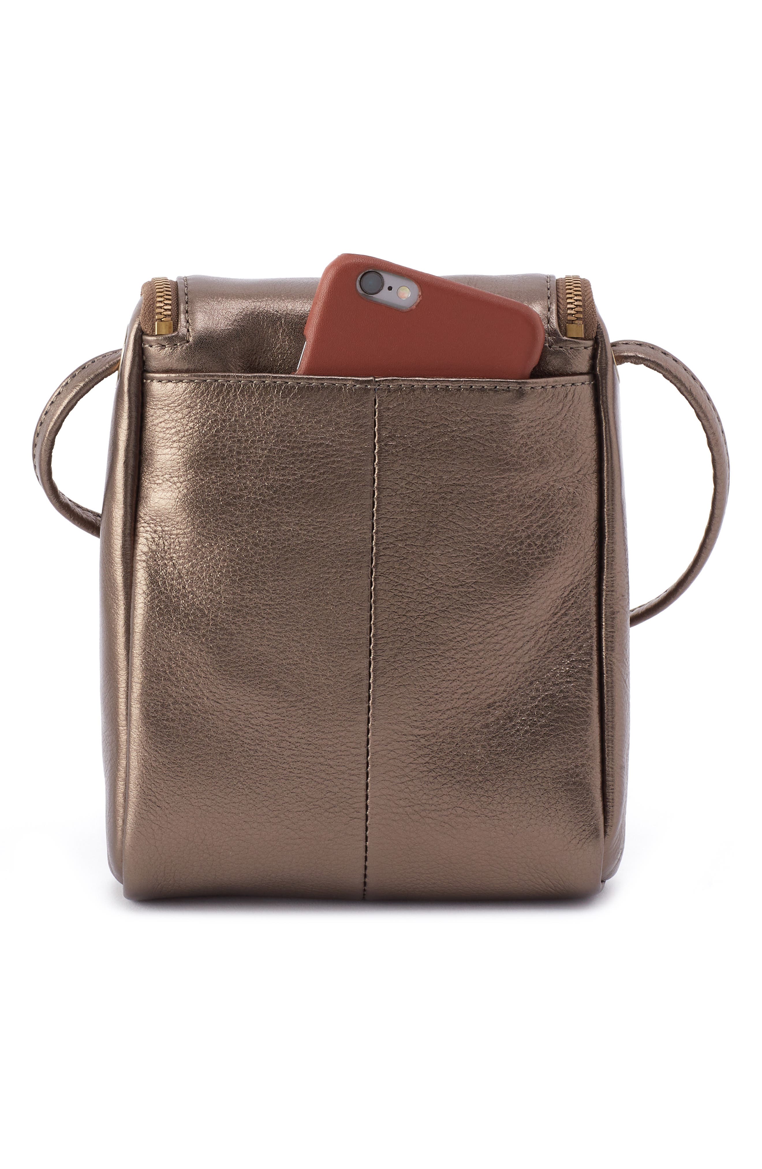 Fern Saddle Bag, Alternate, color, PEWTER