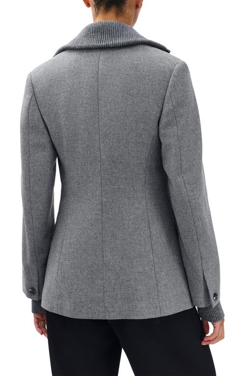Rag & Bone Frank Mixed Media Blazer In Gold