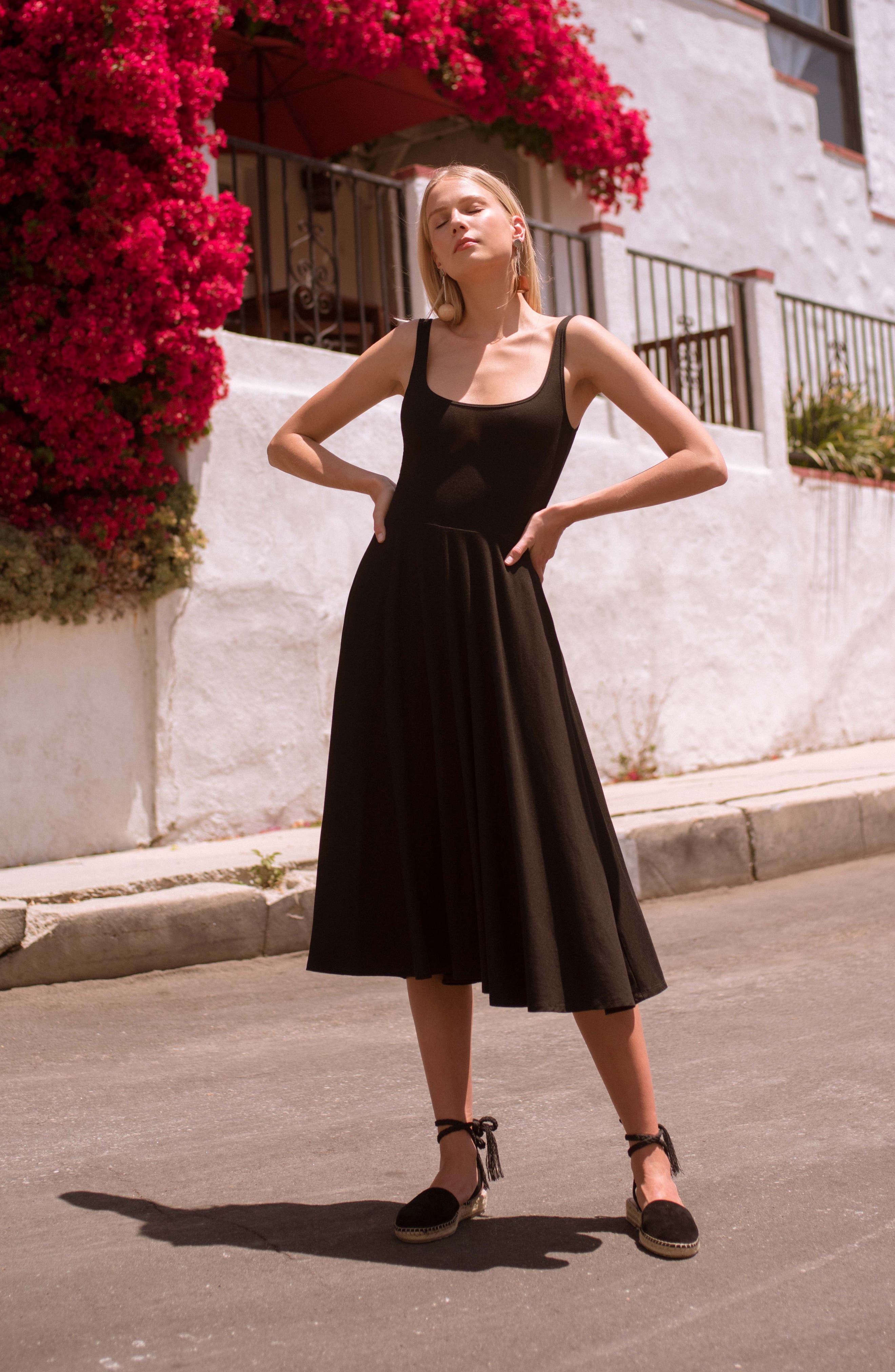 Reformation Rou Midi Fit \u0026 Flare Dress | Nordstrom
