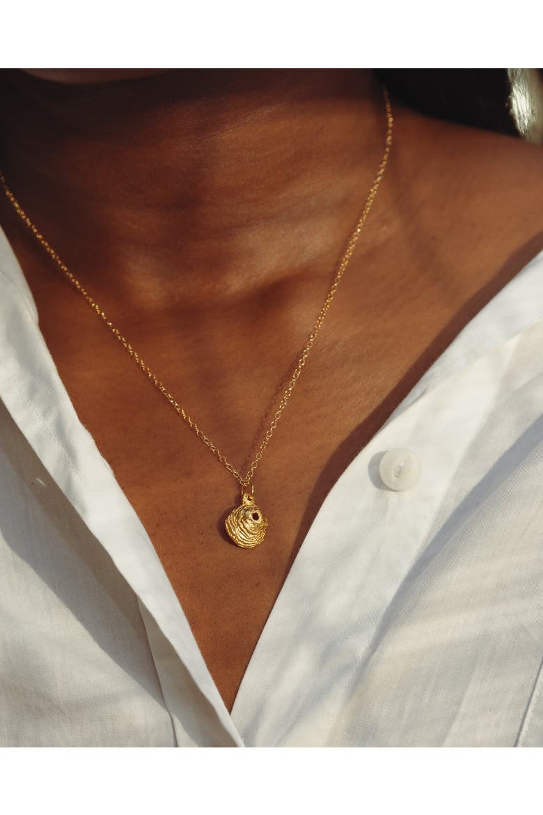 Key Hole Mini Necklace, Alternate, color, Sterling Silver