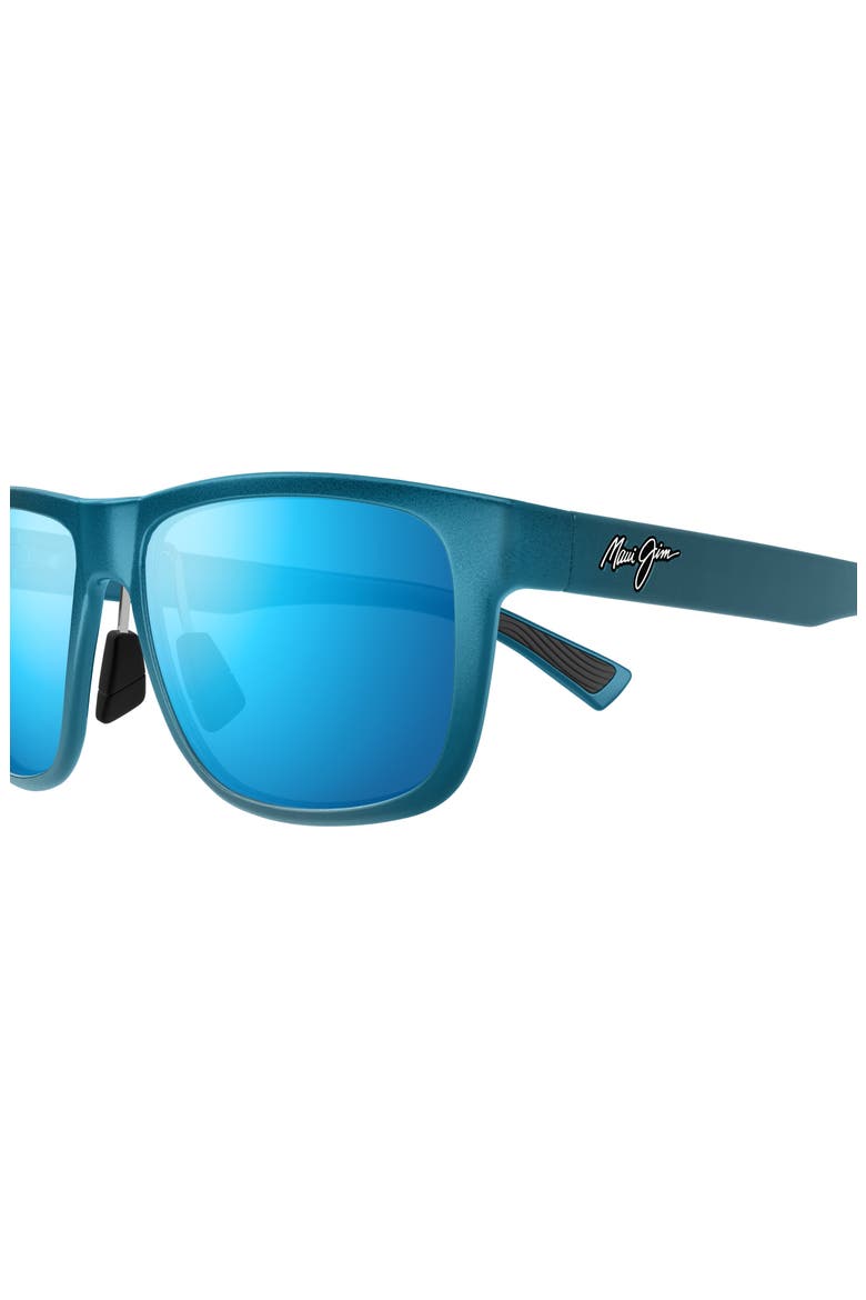 Puakea 57mm PolarizedPlus2® Square Sunglasses, Alternate, color, BLUE/ BLUE HAWAII