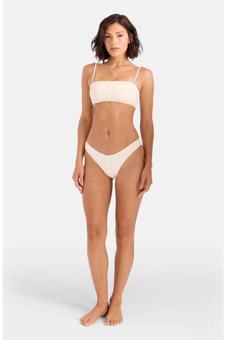 Coco Low Tide V-Cut Bikini Bottoms, Alternate, color, WHITE SAND