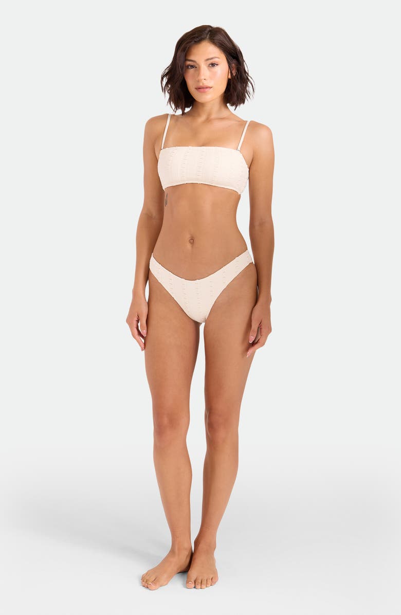 Volcom Coco Low Tide V-Cut Bikini Bottoms, Alternate, color, White Sand