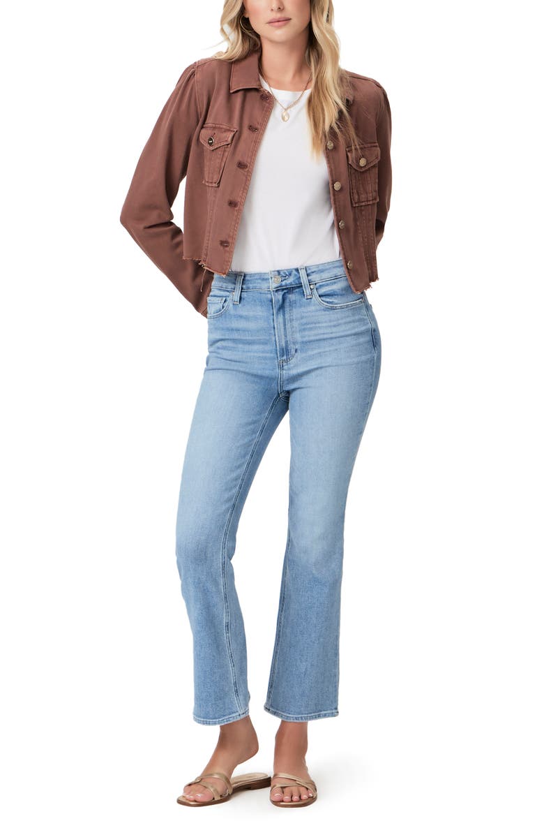 PAIGE Claudine Cropped Flare Leg Jeans, Alternate, color,