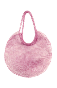 BRUNNA.CO The Sol Mesh Wire Tote Bag in Pink