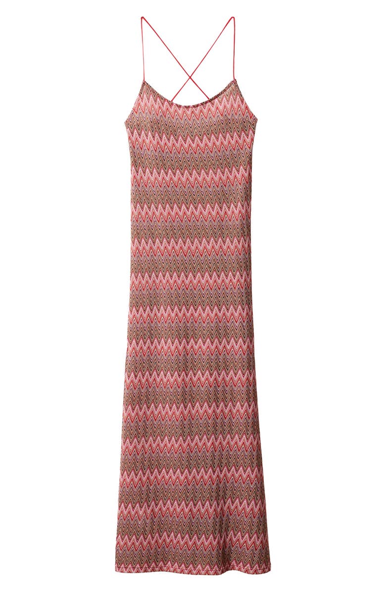 MANGO Geometric Maxi Slipdress, Alternate, color, 
