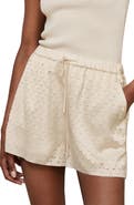 Reiss Winnie Texture Tie Waist Shorts