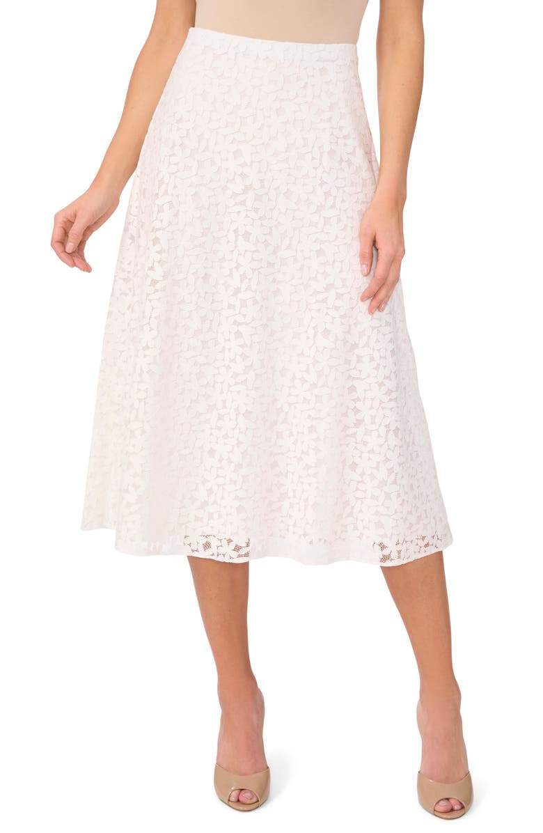 CeCe Floral Lace Skirt, Main, color,