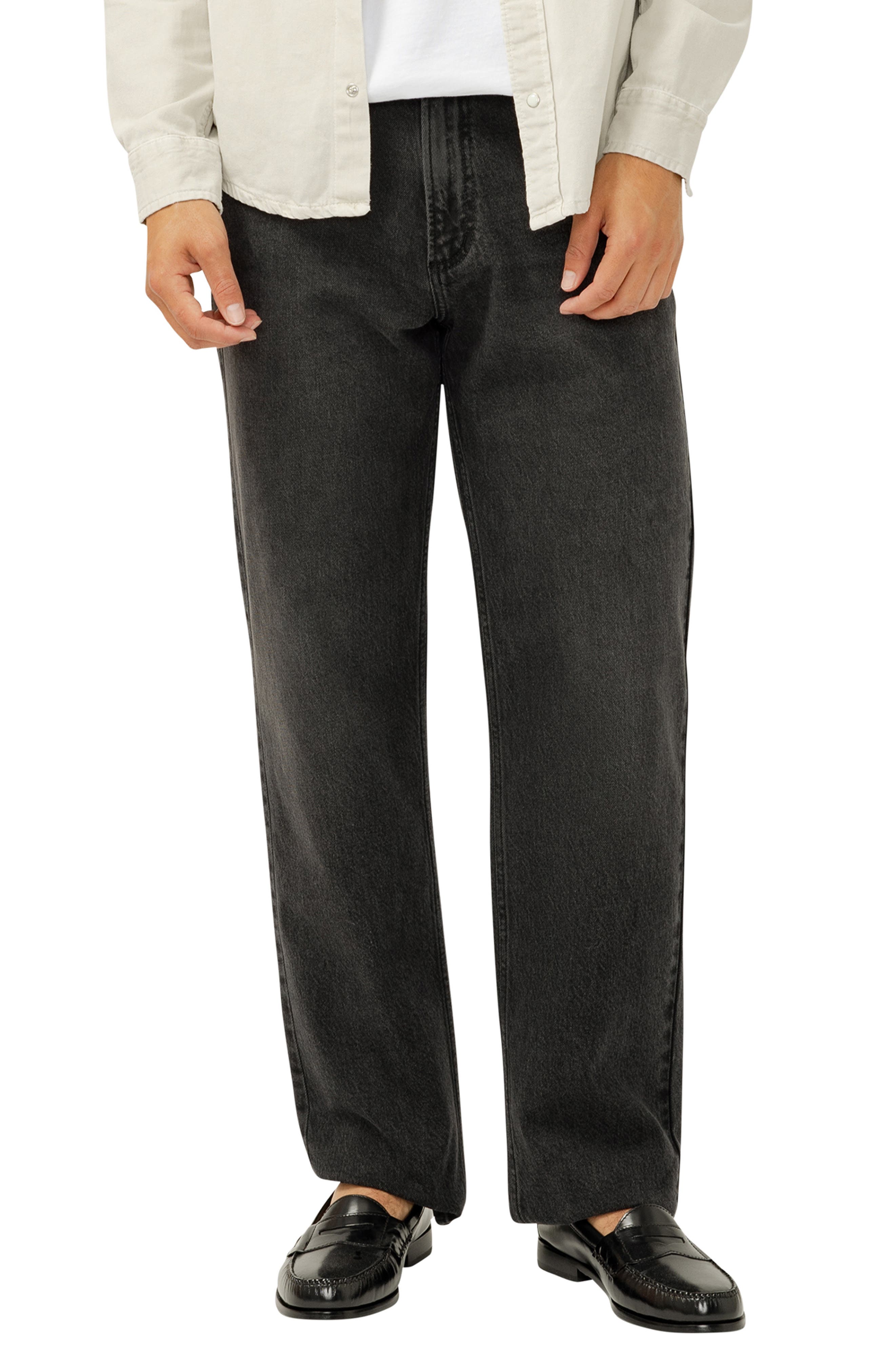 Relaxed Straight Leg Jeans