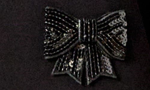 English Factory Sequin Bow Scuba Sweatshirt In Black