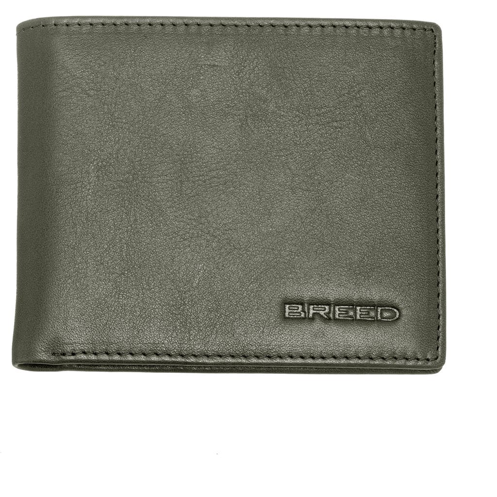 Breed Locke Bi Fold Wallet In Green