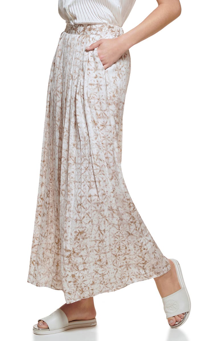 DKNY Print Box Pleat Skirt, Alternate, color, 