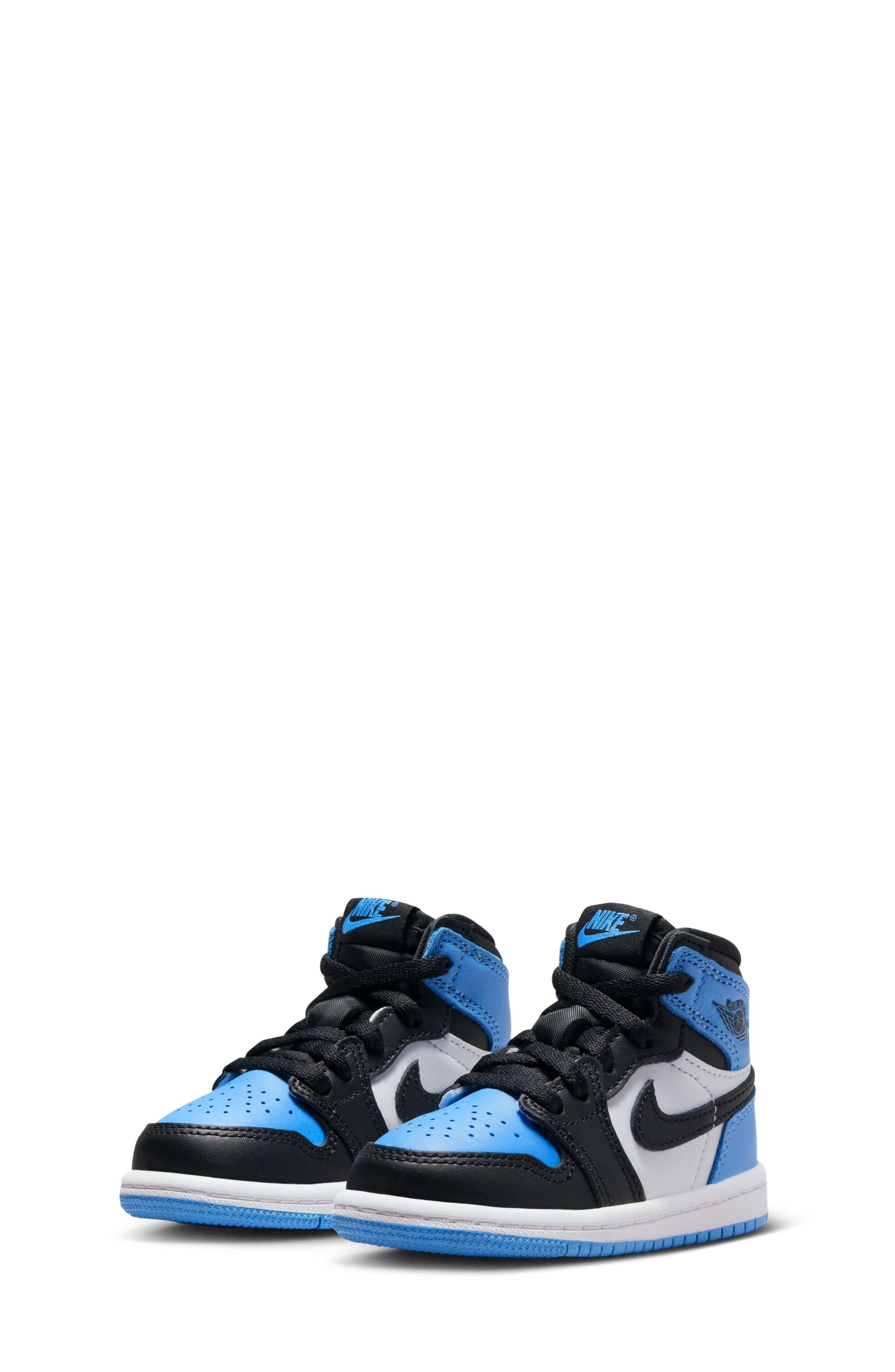 Kids' Air Jordan 1 Retro High OG Basketball Sneaker, Main, color, UNIVERSITY BLUE/ BLACK/ WHITE