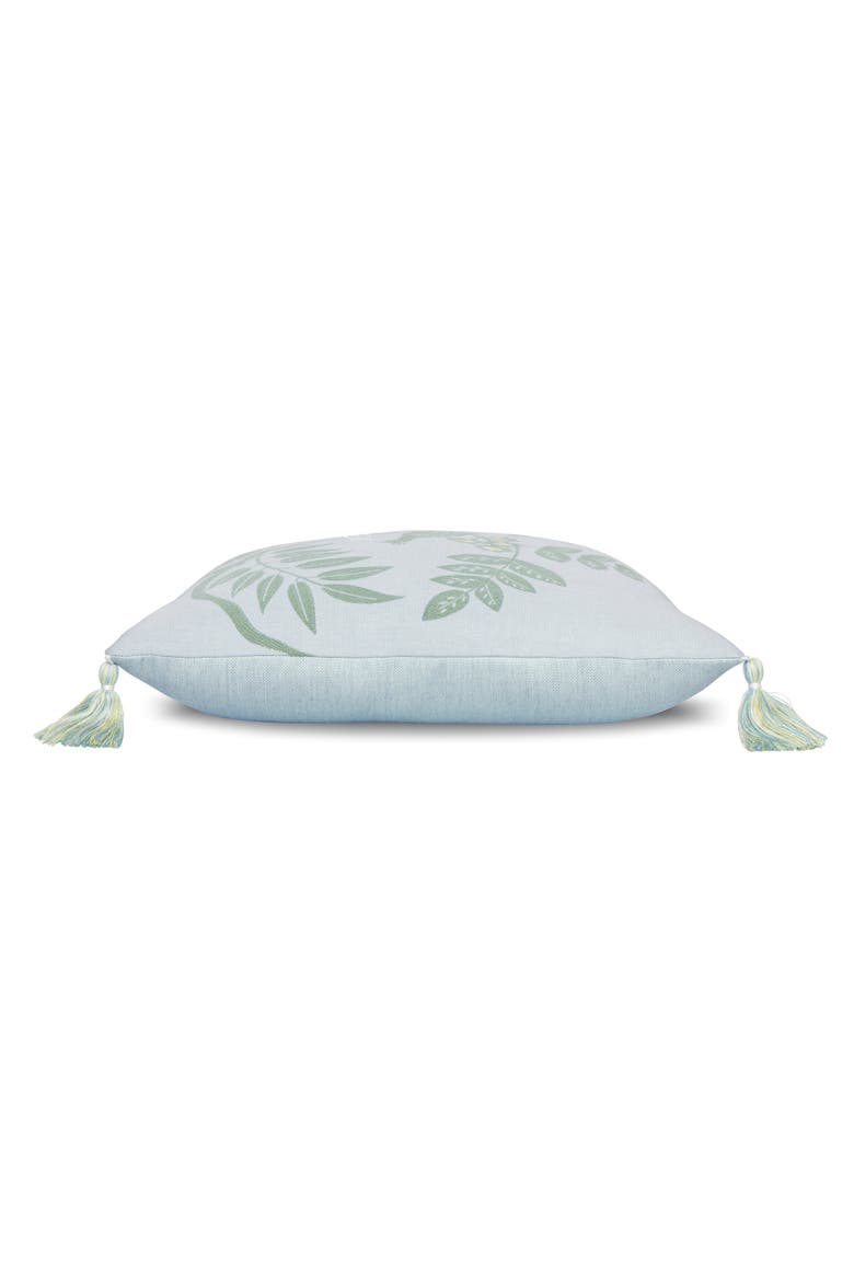 Plume Spring Jacquard Indoor & Outdoor Woven Accent Pillow with Tassels, Alternate, color, Spring
