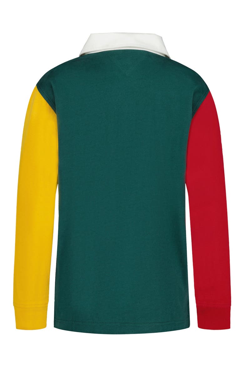 Kids' Colorblock Rugby Shirt, Alternate, color, NAVY BLAZER