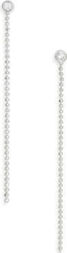 NORDSTROM RACK Demi Fine Cubic Zirconia Ball Chain Linear Drop Earrings