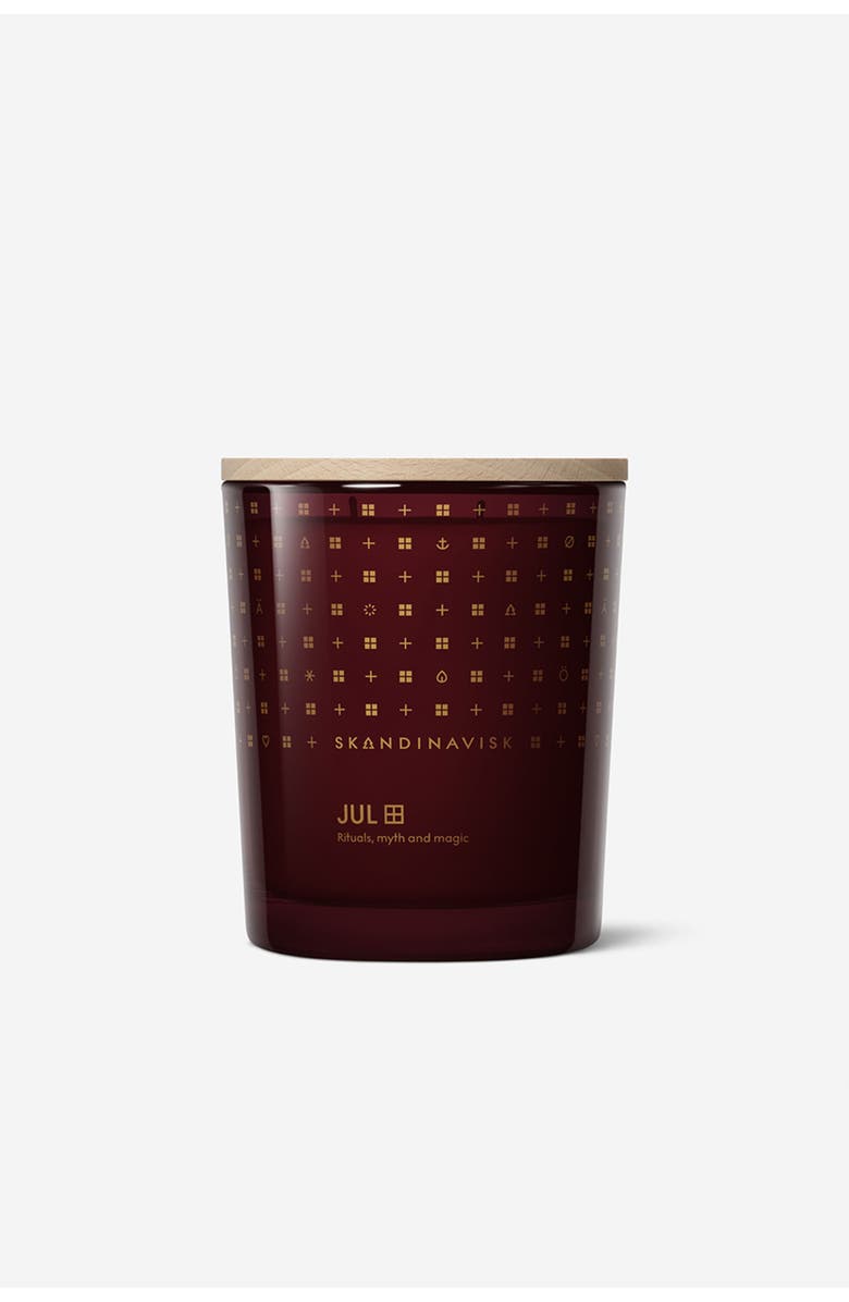 SKANDINAVISK JUL Special Edition 2-wick Scented Candle 350g, Alternate, color, Merlot Red