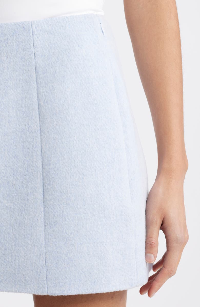 French Connection Boiled Wool Miniskirt, Alternate, color, Iceland Blue