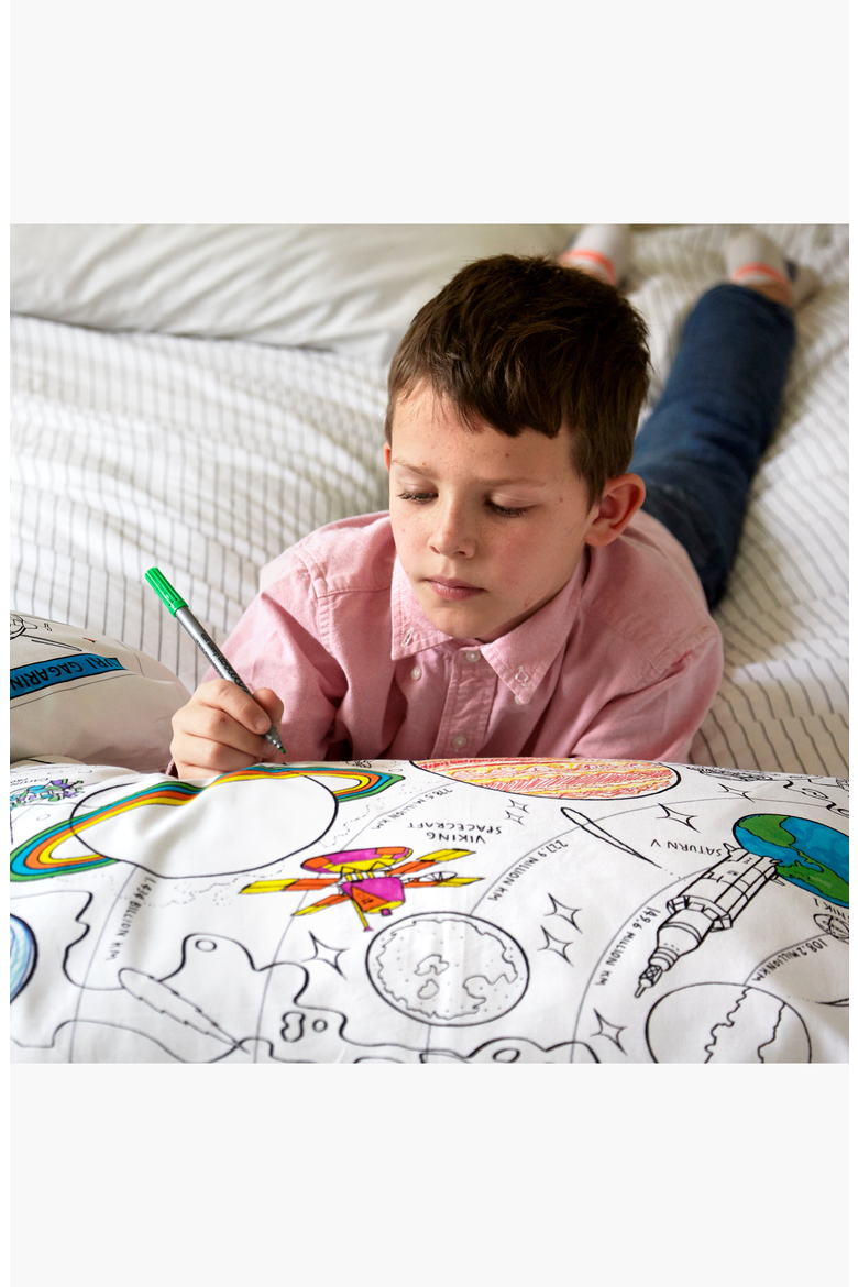 Color Your Own Pillowcase Space Explorer, Alternate, color, Space Explorer Print