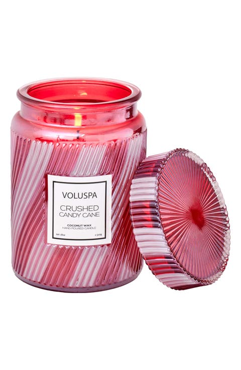 Crushed Candy Cane Large Jar Candle