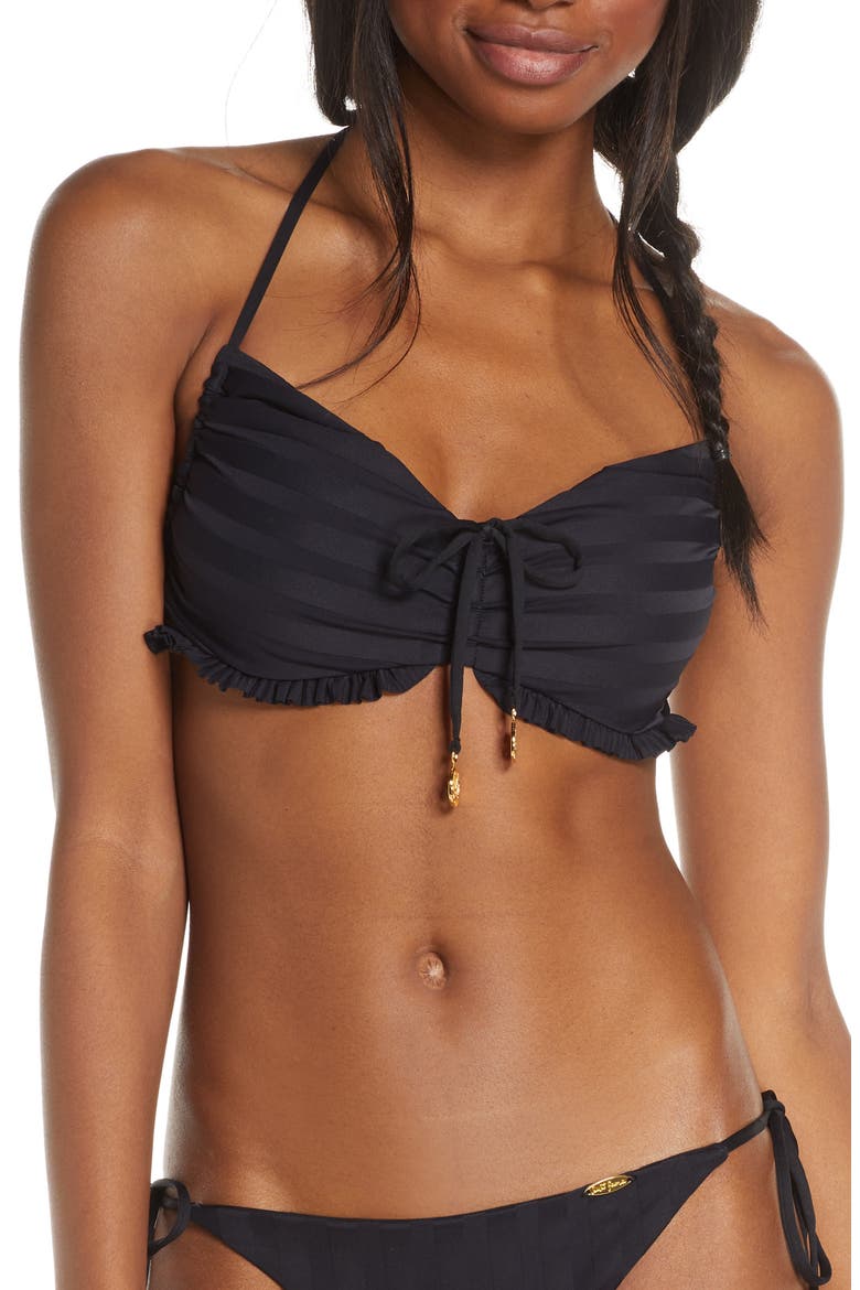 Halter Bikini Top, Main, color, BLACK
