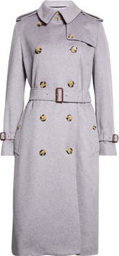 Burberry Kensington Cashmere Trench Coat