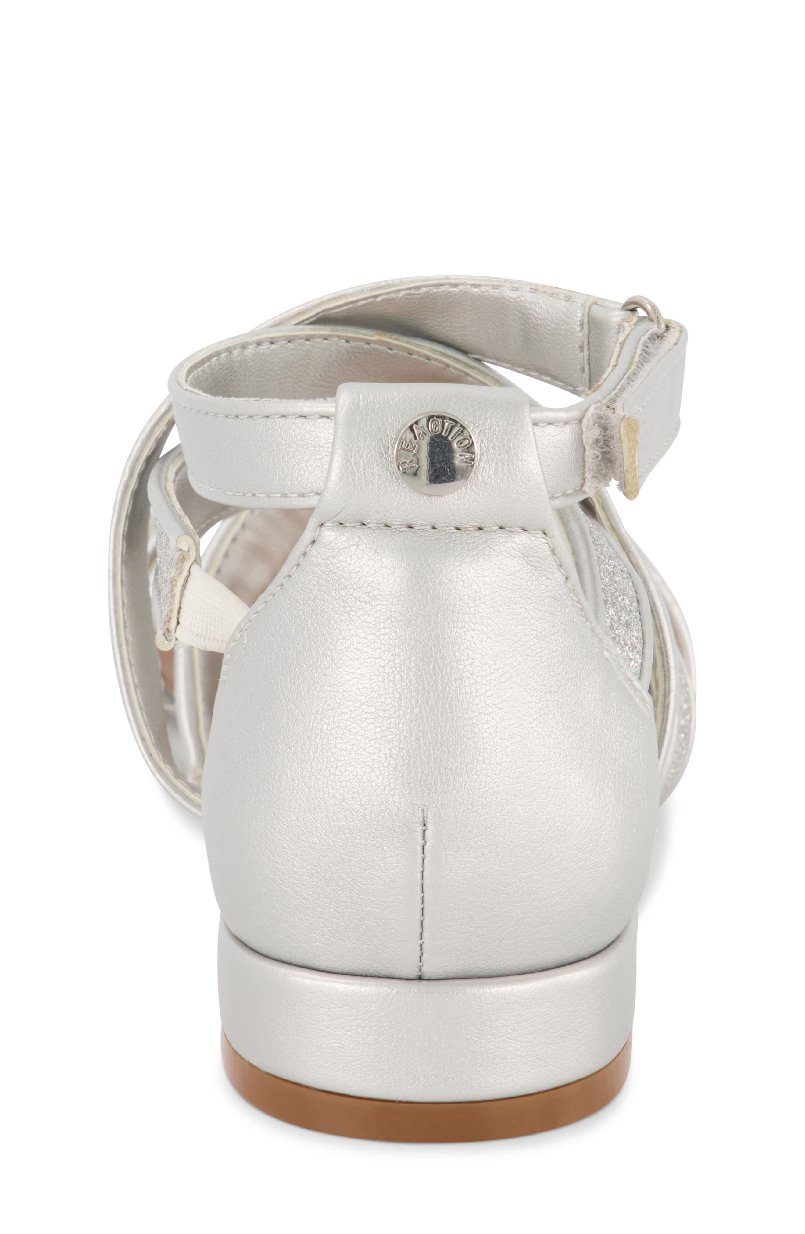 Kids' Bella Zella Ankle Strap Sandal, Alternate, color, SILVER
