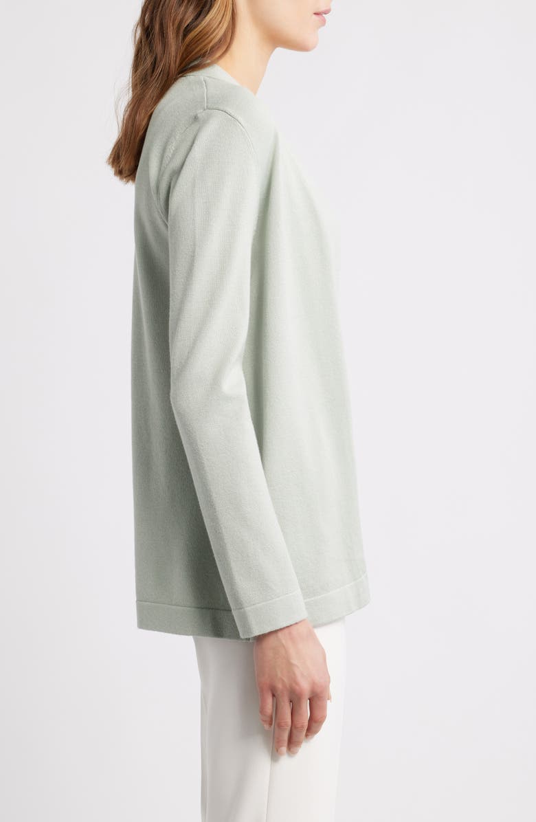 AK ANNE KLEIN Chatham Open Front Cardigan, Alternate, color, Soft Aloe